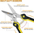 8 Inch Heavy Duty Scissors, Multifunction Shears for Cutting Cable Wires, Cardboard (8-Inch Straight Snips)...