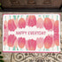Tulips Flower Front Door Mat 23.6" X 15.7" Inches - 60 x 40 cm Washable Non-Slip Absorbent Resist Dirt Entrance Door Mat Rugs...