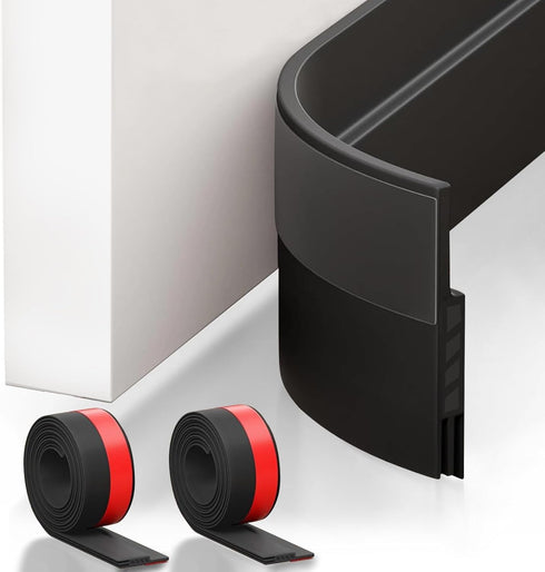 Suptikes 2 Pack Door Draft Stopper?Door Sweep for Exterior & Interior Doors,Door Bottom Seal Dust and Noise Insulation Weather Stripping Draft Gua...