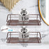 Nieifi Shower Caddy Shelf with Hooks Storage Rack Organizer Adhesive Stainless Steel without Drilling for Bathroom, Lavatory, Washroom, Restroom, ...