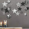 Cheerland Glitter Black Silver Party Decorations Star Garlands Starry Night Streamers Hanging Stars Birthday Twinkle Little Star Moon Decorations ...