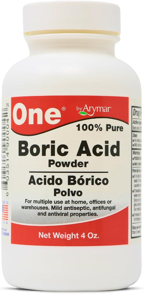 Boric Powder, Multipurpose Household Cleaner and Freshener, Pure Granular Formula, Versatile Use, Made in the USA (4, Ounces)...
