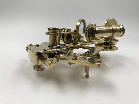Humaira Nautical 4" Solid Brass Sextant Nautical Working Instrument Astrolabe Ships Maritime Gift...