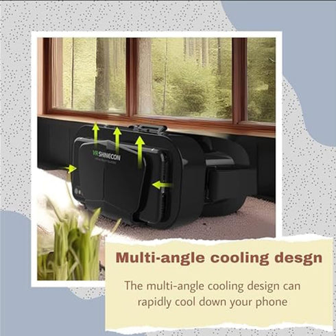 VR Headset for iPhone or Android Phone,Virtual Reality 3D Glasses Headset Helmets,Compatible 4.7-7.2 inch Mobile...