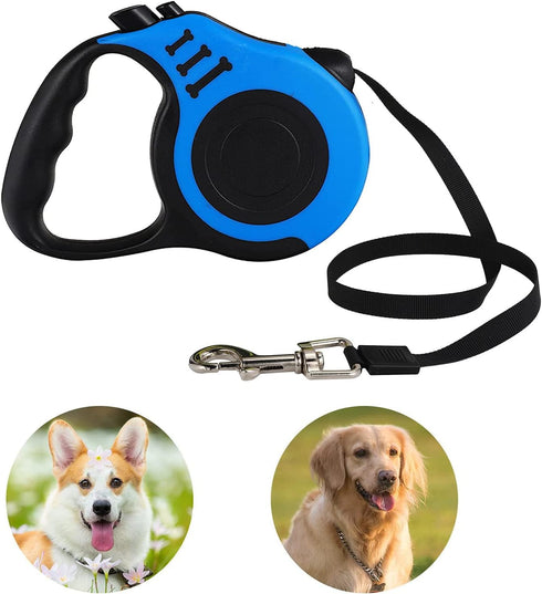 Retractable Dog Leash,Heavy Duty Dog Leash Retractable,Dog Walking Leash for Small Dog or Cat up to 26 lbs,360° Tangle-Free Strong Nylon Tape,Anti...