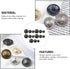 Wakauto 30Pcs Antique Metal Buttons with Round Vintage Sewing Buttons Coats Buttons Jacket Buttons Metal Blazer Button Set for DIY Craft (Black)...
