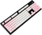 YMDK Double Shot 104 Dyed PBT Shine Through Keyset OEM Profile Keycap Set for Cherry MX Switches Mechanical Keyboard 104 87 61,Pink White Gradient...