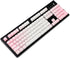 YMDK Double Shot 104 Dyed PBT Shine Through Keyset OEM Profile Keycap Set for Cherry MX Switches Mechanical Keyboard 104 87 61,Pink White Gradient...