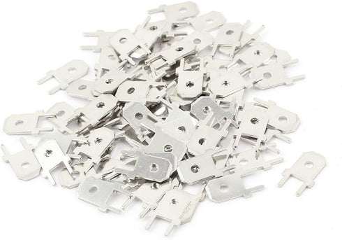 uxcell 80pcs Board Mount PCB Solder Tab Terminals Uninsulated 6.3mm X 0.8mm...