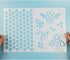 Bee Honeycomb Hexagon Stencils, 2 Pcs Bee Theme Drawing Template for Painting on Wood Fabric Wall Furniture Card Making Home Decor Reusable A4 Siz...