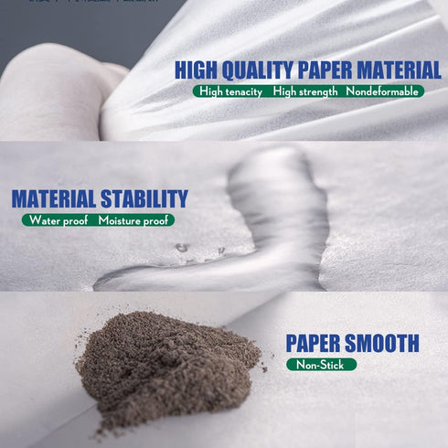 4.7x4.7 inches Cellulose Weighing Paper Sheet, Nitrogen Free,Non-Absorbing, High-Gloss (1000Pcs)...