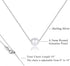 Single Pearl Necklace for Women 925 Sterling Silver Freshwater Cultured 6.5mm - 7mm Pearls Choker Genuine Floating Pearls Necklaces Real Round Whi...