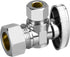Stop Valves, 1/2" × 3/8" Angle Stop Valve, 1/2" Nominal (5/8" OD Comp.) Angle Input, 3/8" OD Compression Output, 1/4 Turn, Chrome Plated Brass for...