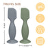 Diaper Cream Applicator Set - Soft Silicone Baby Butt Brush with Suction Base, Baby Butt Spatula, Mini Size, 4 Piece - Newborn Baby Essentials (Sa...