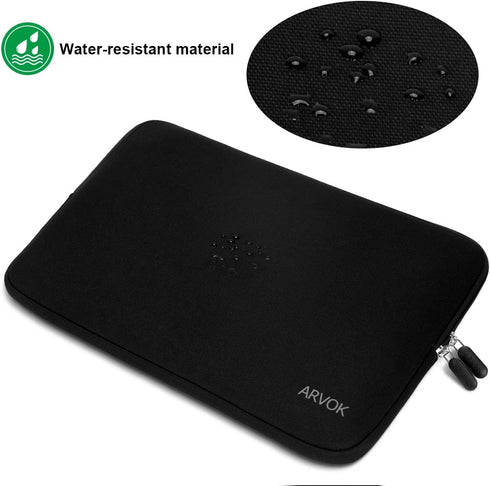 ARVOK 13-14 inch Canvas Fabric Laptop Sleeve with Extra Bag Water Resistant Notebook Computer Case/Ultrabook Tablet Briefcase Carrying Bag/Pouch C...