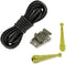 Moranse Bolo tie Clasp accessories With Two Pendants,Leather Rope And Metal Slide Clip Buckle (4pcs)...