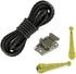 Moranse Bolo tie Clasp accessories With Two Pendants,Leather Rope And Metal Slide Clip Buckle (4pcs)...