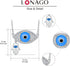 LONAGO Evil Eye Necklace Silver Evil Eye Pendant Necklace Gift for Women...