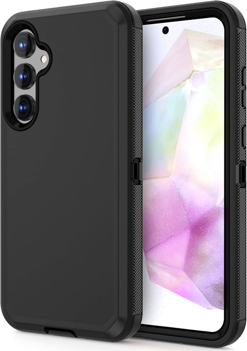Jiunai for Samsung Galaxy A35 5G Case, Galaxy A35 Case Shockproof Heavy Duty Dual Layer Protective Tough Dust Proof Rugged Cover Cell Phone Case f...