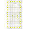 AUTOTOOLHOME Quilting Ruler Acrylic Quilters' Ruler for Easy Precision Cutting Fabric Paper, 6.5" x 12" for Quilting, Sewing & Crafts Template...