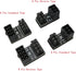 ZYAMY 4pcs PCIe 8 Pin 6 Pin U Turn 180 Degree Angle Connector Power Adapter Board for Desktop Graphics Card Black (Four Styles)...