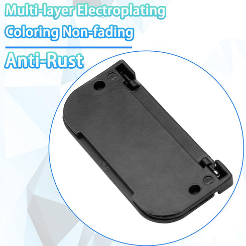 3 inch Flush Pull Ring Handles Hidden Recessed Furniture Grip, Metal Black Flush Ring Sliding Pull Handle with Screws for Cabinet Drawers Cupboard...