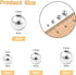 Stiesy 200 Pcs Brass Spacer Beads 3mm 4mm 5mm 6mm Round Loose Beads for Jewelry Making Supplies...