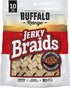 Rawhide Dog Treats | Healthy, Grass-Fed Buffalo Jerky Raw Hide Chews | Hickory Smoked Flavor | Jerky Braids, 10 Count...