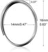 Fushing 100Pcs Stainless Split Rings, Crystal Chandeliers Connectors for Chandelier, Curtain,Suncatchers, Crystal Garland,Necklaces, Keys, Earring...