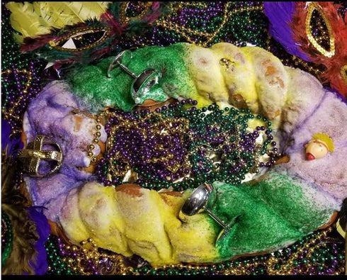Oojami 144 PCS Mardi Gras Beads Green Purple Gold Metallic Beads Necklaces Accessories BulkCarnival Beads Necklace for Parade Throws Party Decorat...