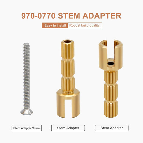 970-0770 Stem Adapter with Screw Replace for 970-0770 Plumbing Equipment, Pfister Securepfit Trims, Shower Handle Stem Extension Tub and Faucet Ac...