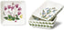 Portmeirion Botanic Garden 3" Mini Square Dish (Set of 4), Assorted Florals Motif - Durable Porcelain with Chip-Resistant Glaze, Dishwasher, Micro...
