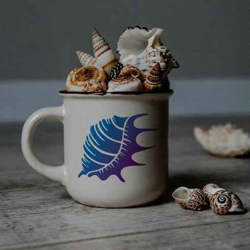 7 Styles Ocean Conch Shell Stencils 11.8×11.8inch Summer Seashell Stencil with Paint Brush Sea Ocean Creatures Drawing Stencil for Canvas Wall Fur...