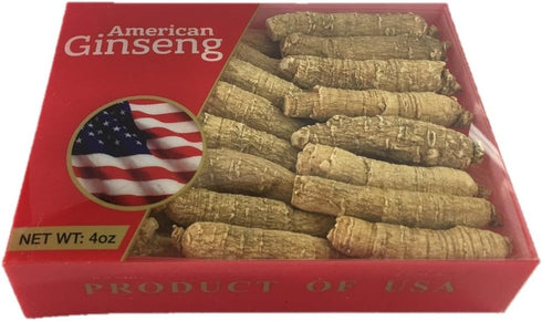 Hand-Selected A Grade American Ginseng Medium Thin-Short Size (4 Oz. Box)...