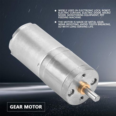 25GA-370 DC 12V Electric Micro Gear Motor Low Speed Reduction Geared Motor for Electronic Lock(300RPM)...