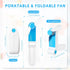 3 Pack Portable Pocket Fans Handheld Mini Fan Portable Foldable Fan Personal Travel Fan Hand Fan Summer USB Rechargeable Desk Fans for Home Women ...