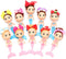 10 Pcs Mermaid Figurines, Mermaid Doll Cake Toppers, Mermaid Figure Collection Playset, Ocean Princess Toy, Birthday Cake Decoration...