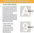 4 Inch Letter Stencils Symbol Numbers Craft Stencils, 66 Pcs Reusable Plastic Alphabet Templates for Painting on Wood, Wall, Fabric, Rock, Glass, ...