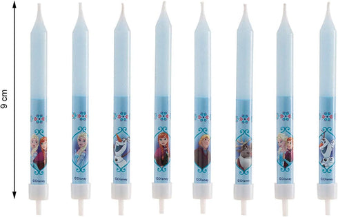 Set of 3D Frozen for Children's Cakes-8 Decorative Birthday Candle, Wax, Multicoloured, Standard Size...