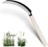 Sod Cutter Japanese Weeding Sickle, Japanese Weeding Tool with Sawtooth, Hand Sickle Weeding Tools for Garden, Hand Hoe Garden Tool, Light Serrati...