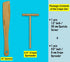 Kuchengerate 3.5 inc Crepe Spreader and 12 inc Wooden Spatula Turner Crepe Maker Set - T Shaped Structure - Handmade Natural Beech Wood - No Paint...