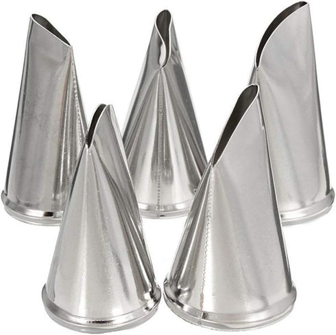 BeeSpring Rose Petal Nozzles,DIY Stainless Steel Icing Piping Nozzle,Cake Decoration Icing Tips Ideal Pastry DIY Tools Kit for Cupcakes and Backin...