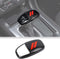 JWWY Gear Shift Shifter Knobs Cover Trim for 2015-2024+ Dodge Challenger Charger 2018-2023 Durango Interior Accessories Red Carbon Fiber......