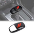 JWWY Gear Shift Shifter Knobs Cover Trim for 2015-2024+ Dodge Challenger Charger 2018-2023 Durango Interior Accessories Red Carbon Fiber......