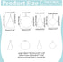 UNICRAFTALE 80pcs 4 Styles Beading Hoop Earrings Stainless Steel Hollow Hoop Earrings Finding Mixed Shapes Hoop Pendant Component for DIY Earrings...