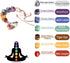 7 Chakra Stones Healing Crystals Hanging Ornament Chakra Tassel Christmas Ornaments Pendulum Good Luck for Home Decoration...
