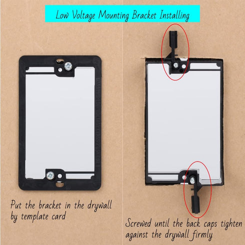 Brush Wall Plate Deco Bristle Insert with Single Gang Mounting Bracket for Low Voltage Cable Pass Through HDTV HDMI Home Theater Networking Wires ...