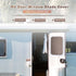 RV Door Window Shade Cover, Sun Blackout Fabric for Camper Privacy Entrance (16 x 25 inch)- Brown...
