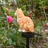 Garden Cat Decor Ornaments Outdoor Solar Light Lawn Decorations Cute Animal Stake Patio Yard Statue Waterproof Gifts for Cat Lovers...