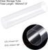 MECCANIXITY Clear Storage Tube 1 5/8"x7.5"(41mmx190mm) Lightweight for Bead Containers, Craft, DIY with White Caps 2 Pack...